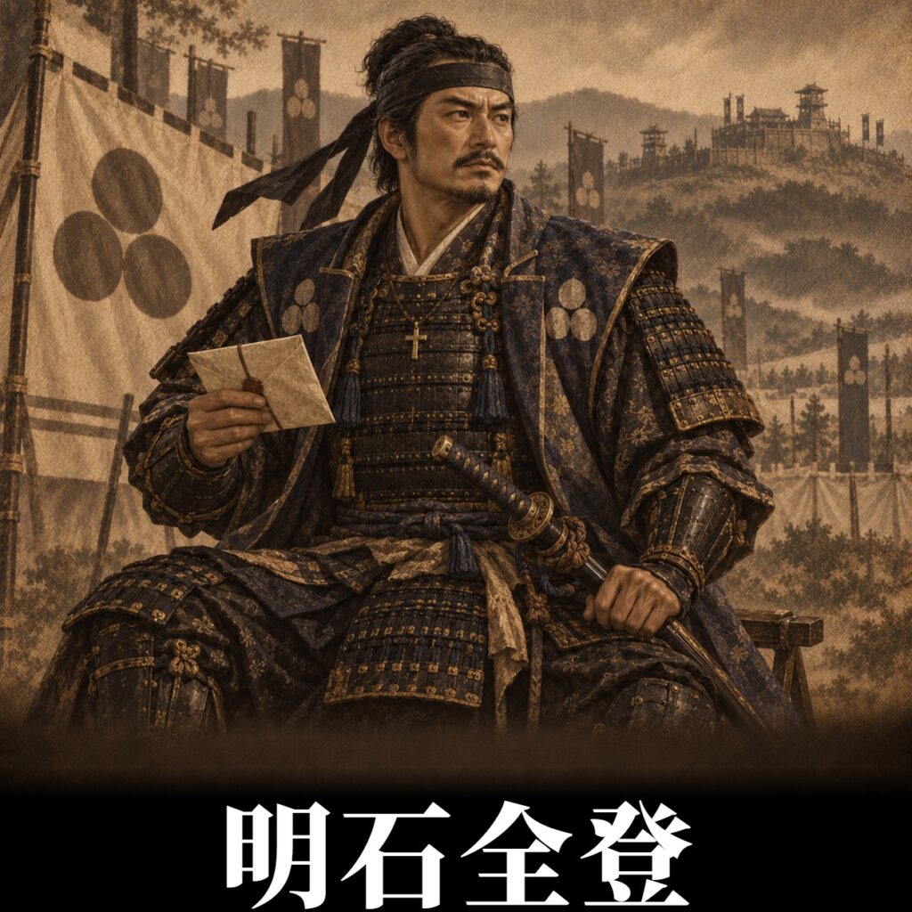 明石全登の肖像イラスト