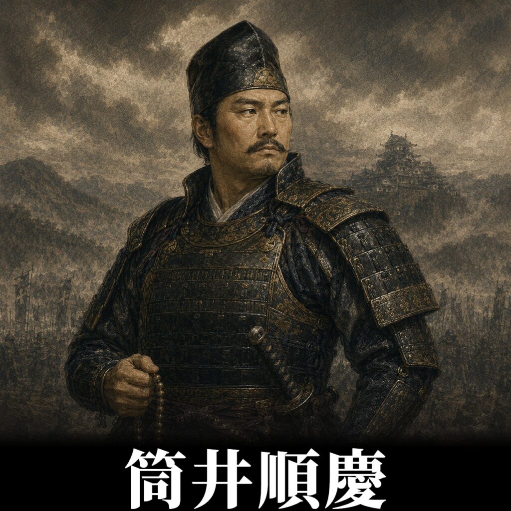 筒井順慶の肖像イラスト