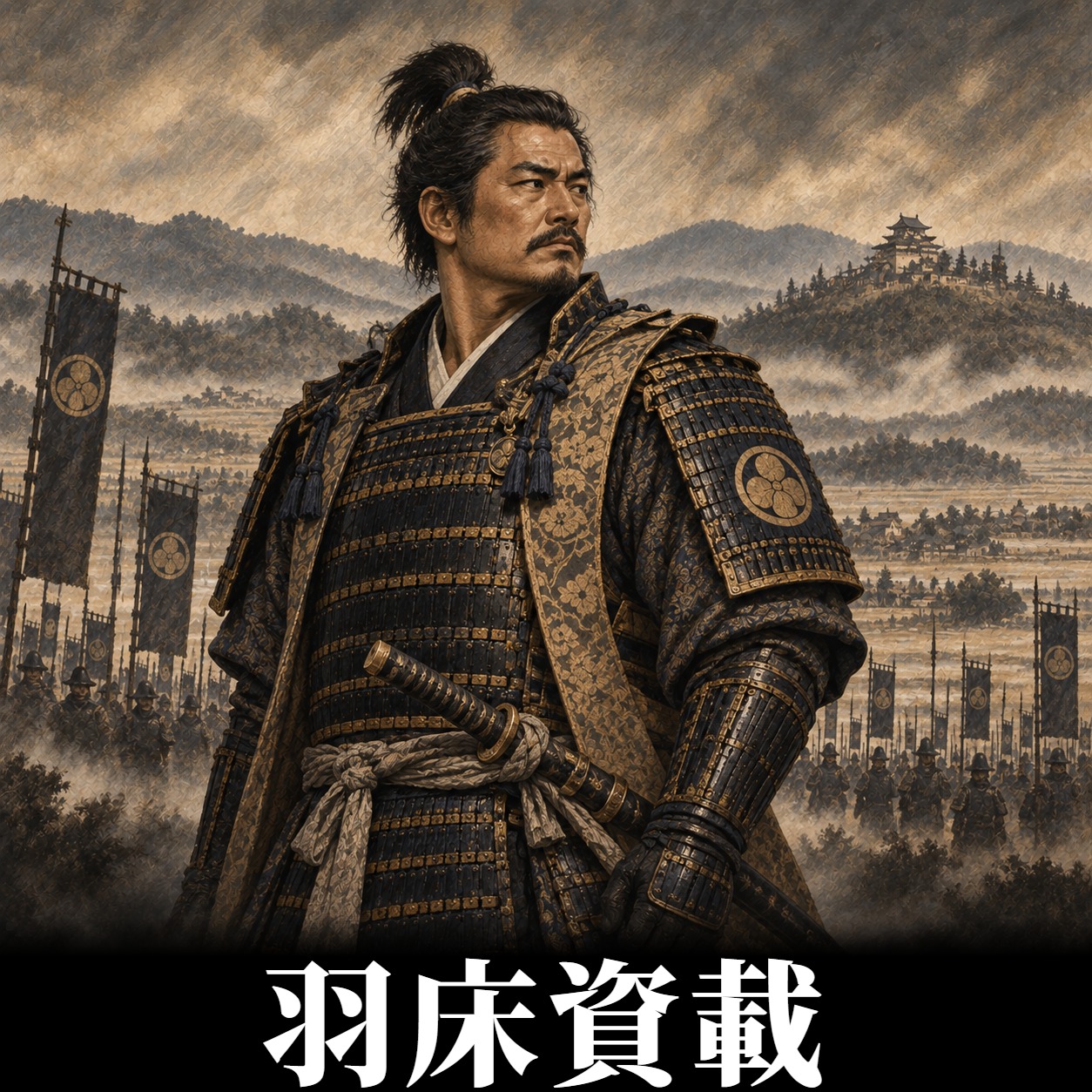 羽床資載の肖像