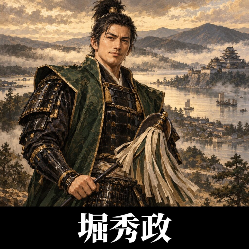 堀秀政のイラスト(イメージ)