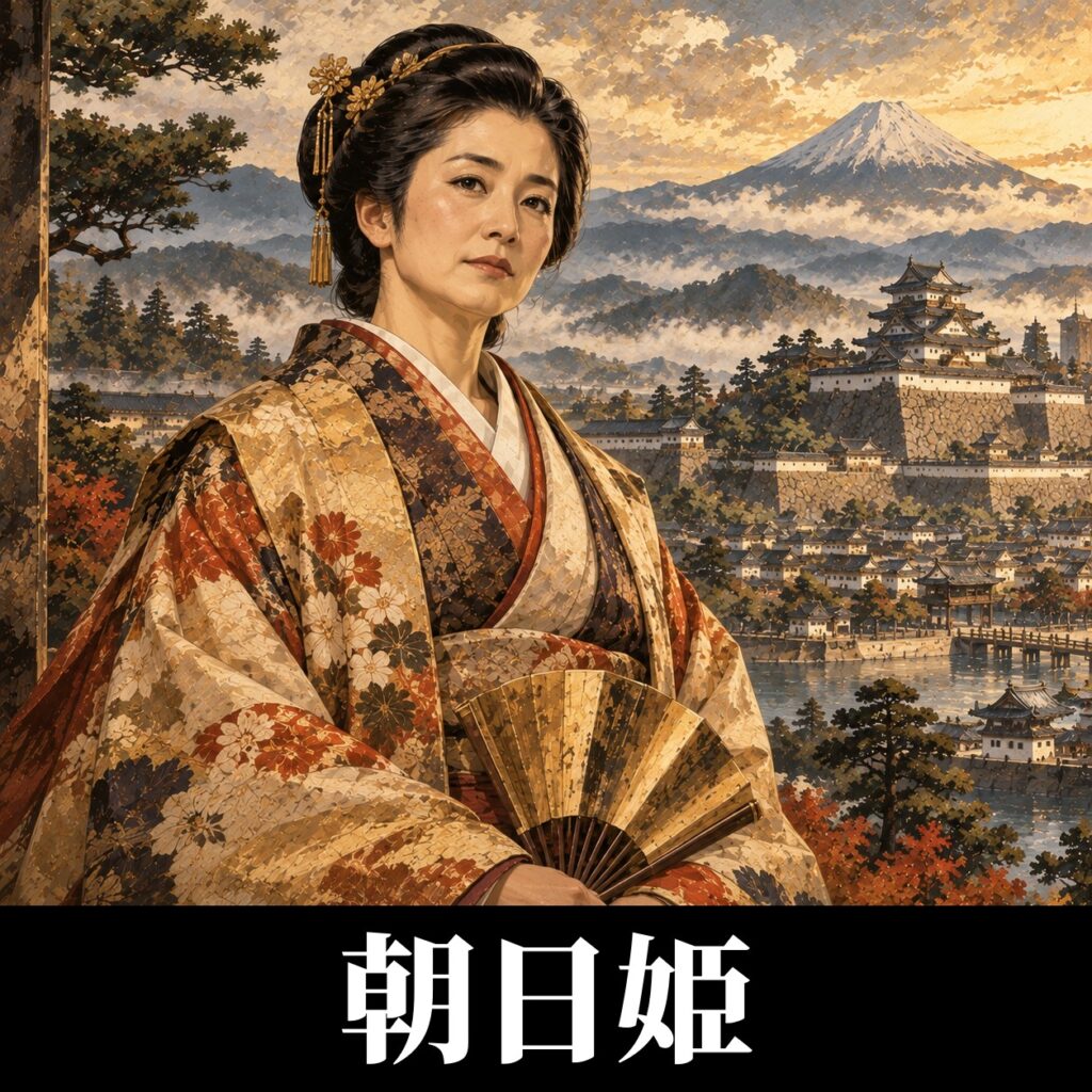 朝日姫のイラスト(イメージ)