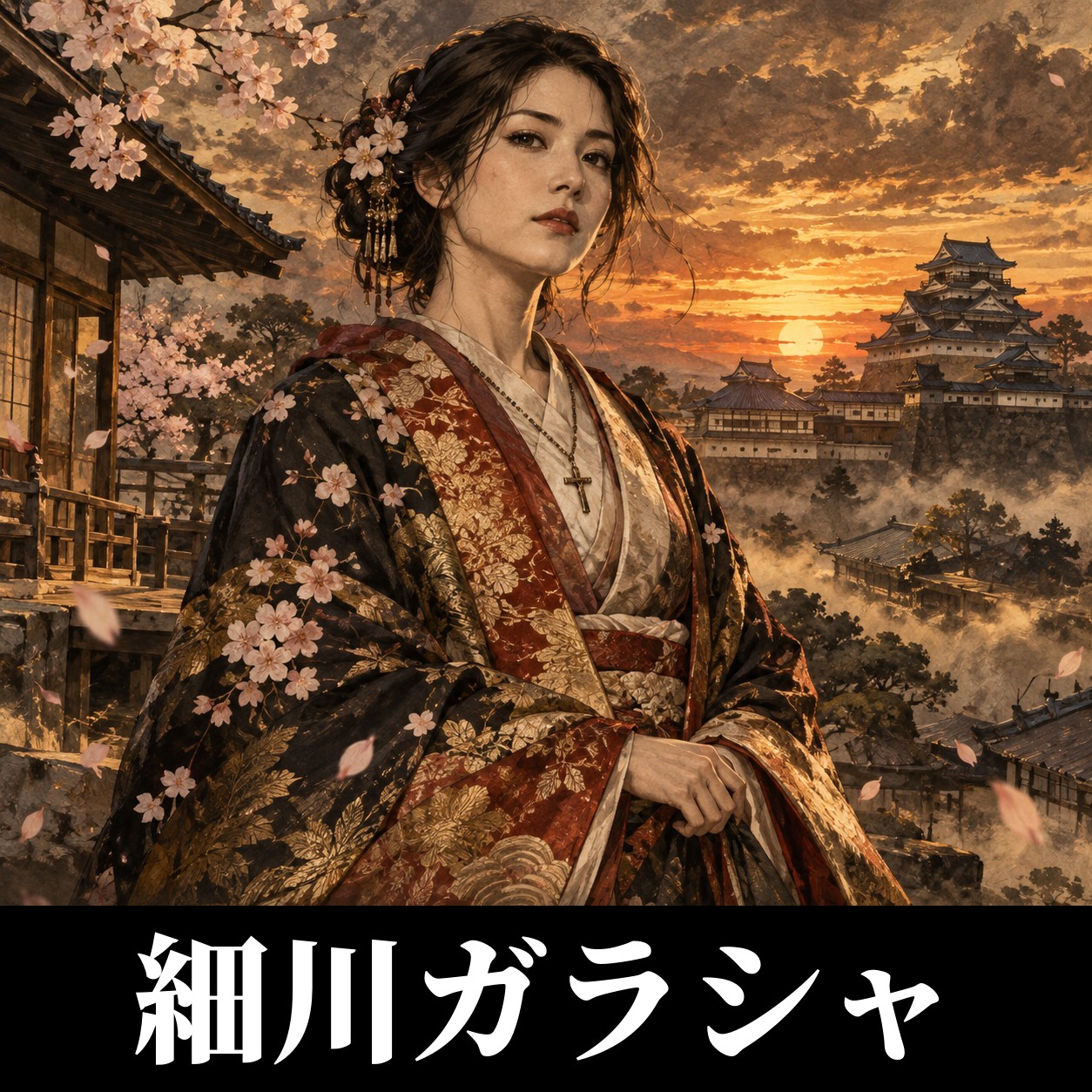 細川ガラシャのイラスト（イメージ）
