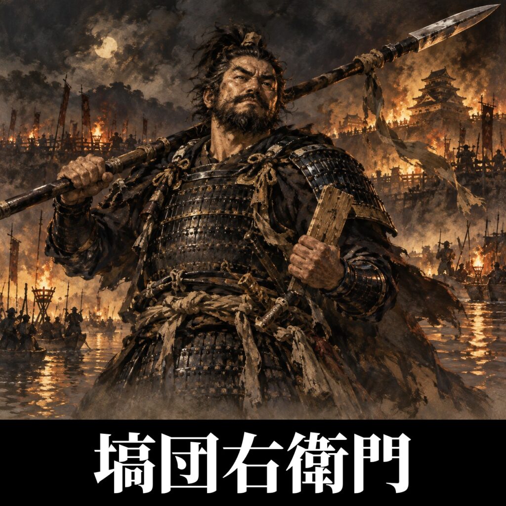塙団右衛門のイラスト（イメージ）