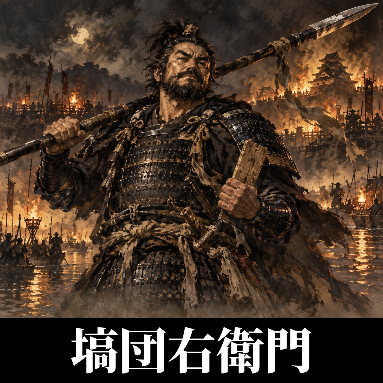 塙団右衛門のイラスト（イメージ）