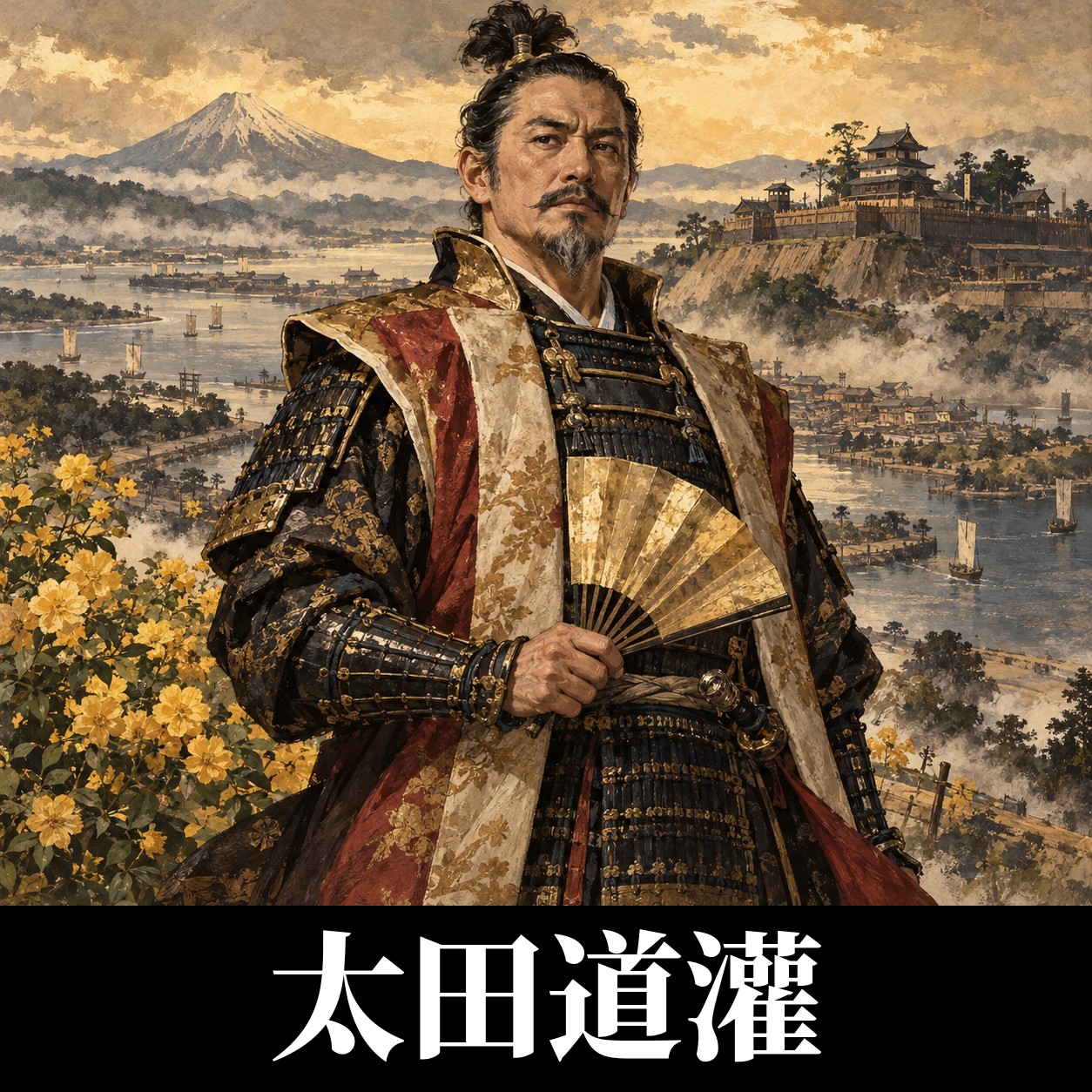太田道灌のイラスト（イメージ）