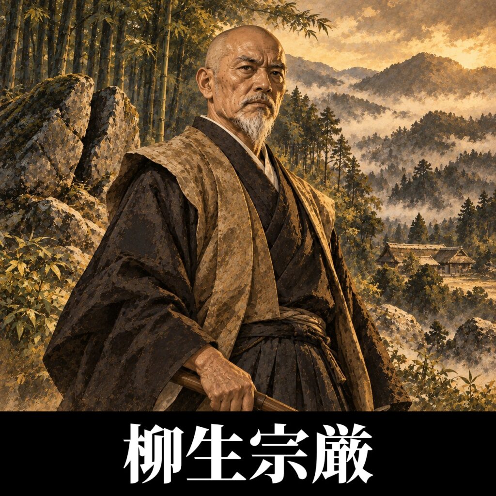 柳生宗厳のイラスト（イメージ）