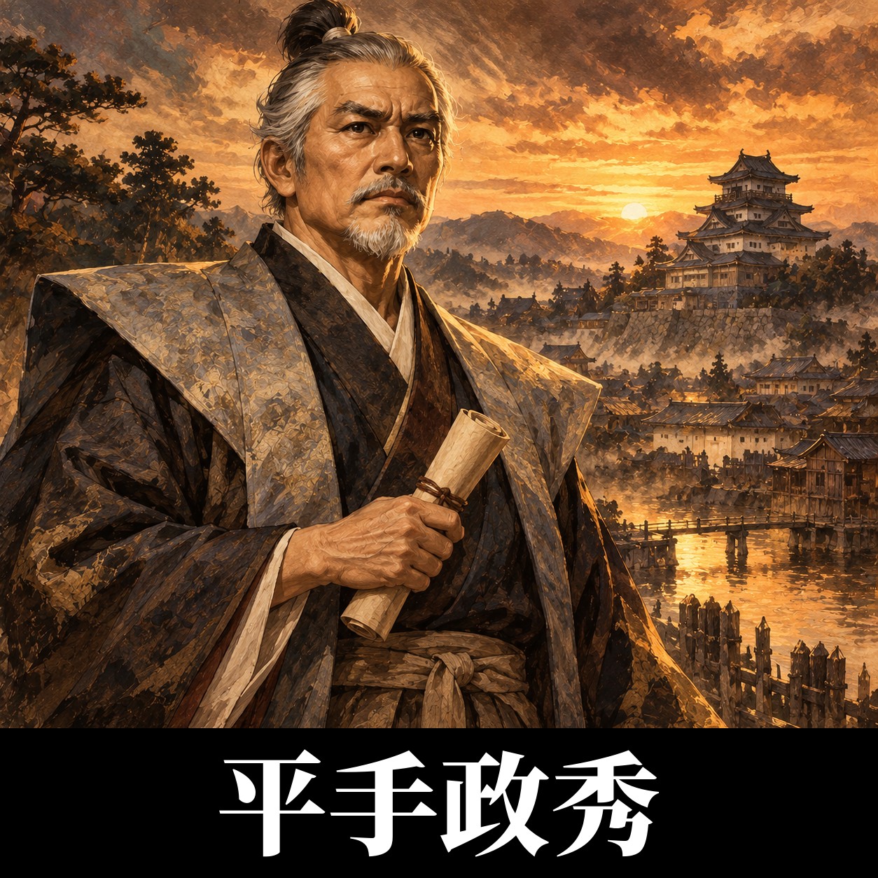 平手政秀のイラスト(イメージ)