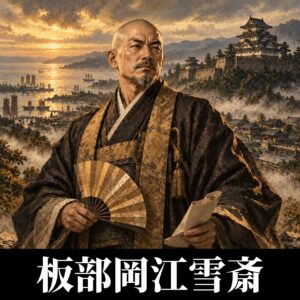 板部岡江雪斎のイラスト（イメージ）