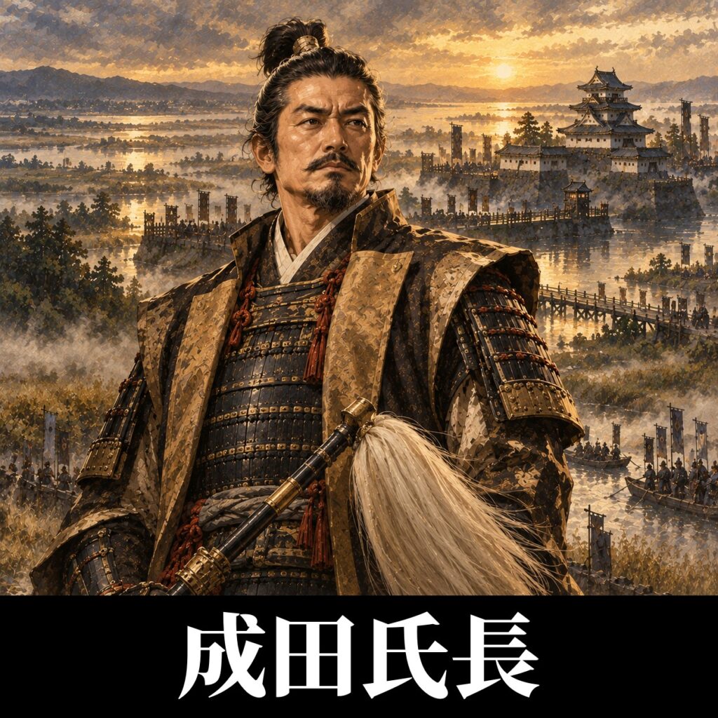 成田氏長のイラスト（イメージ）
