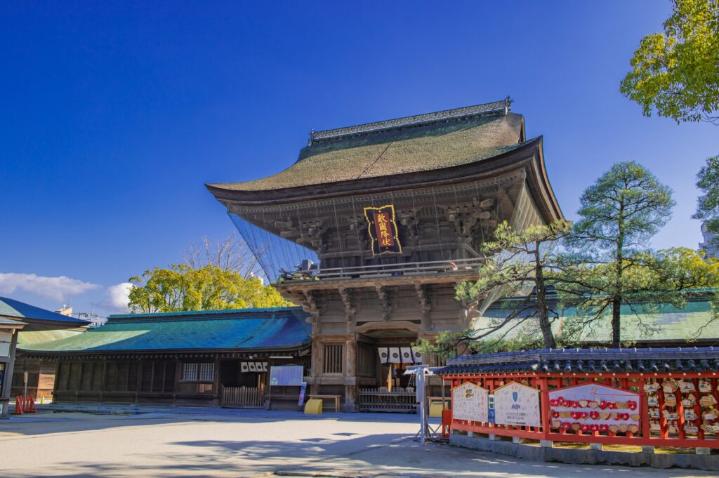 九州国分が行われた筑前箱崎の筥崎宮