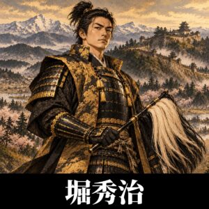 堀秀治のイラスト（イメージ）