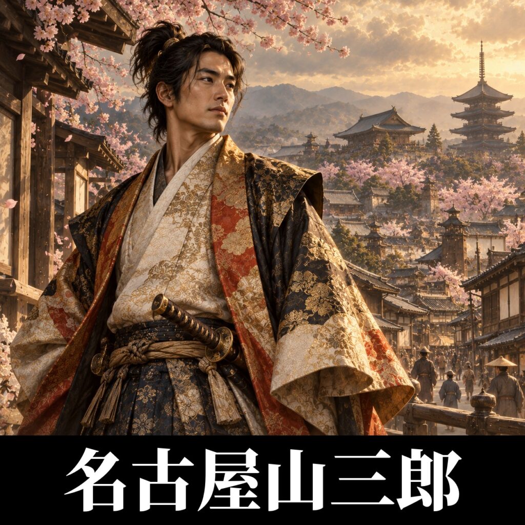 名古屋山三郎のイラスト(イメージ)