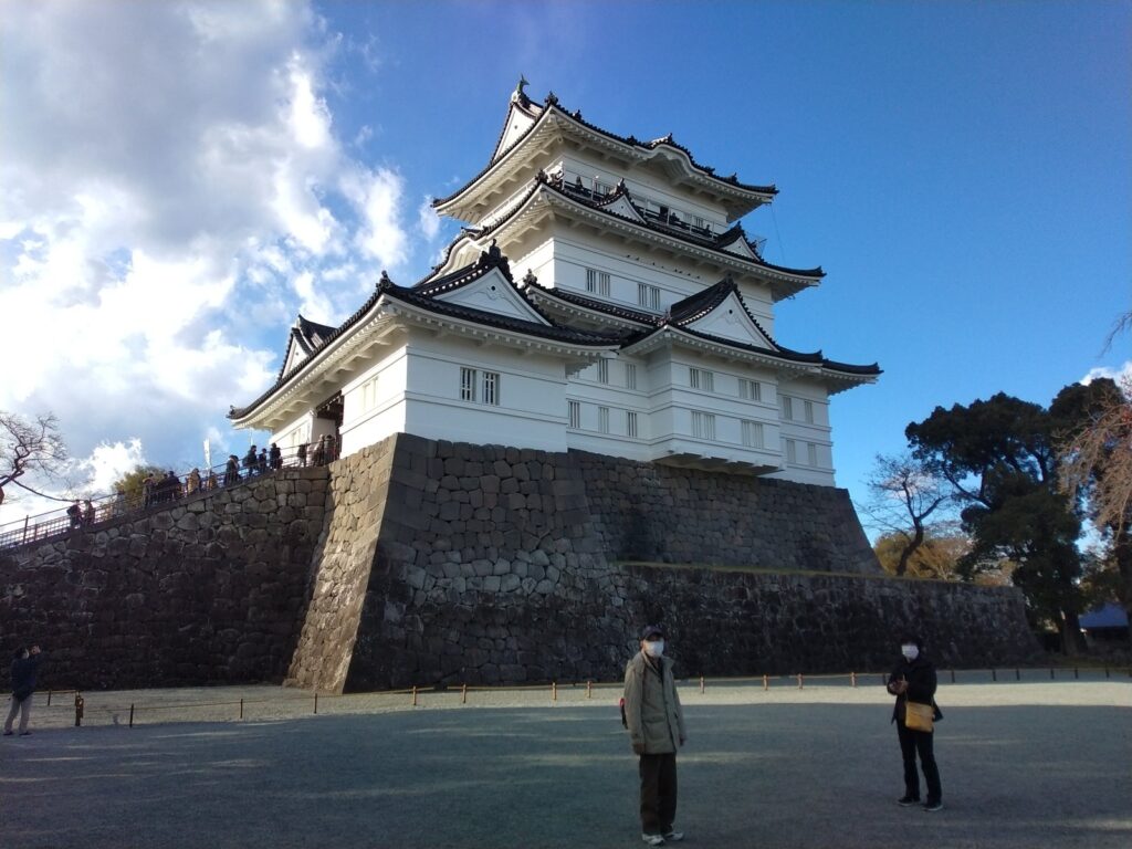 神奈川県小田原市の小田原城天守と石垣