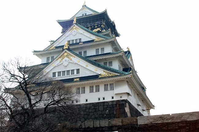 大阪城の天守（筆者撮影）