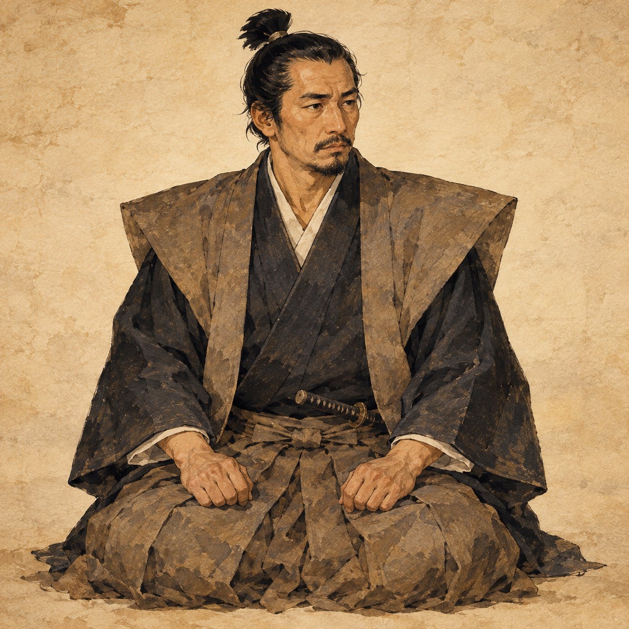 副田吉成の肖像（イラスト）