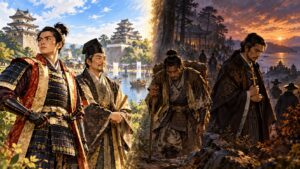 天正15年（1587）に明暗が分かれた武将たち｜黒田官兵衛・立花宗茂の出世と、仙石秀久・高山右近の失脚 ― 九州平定の年の運命を一覧で