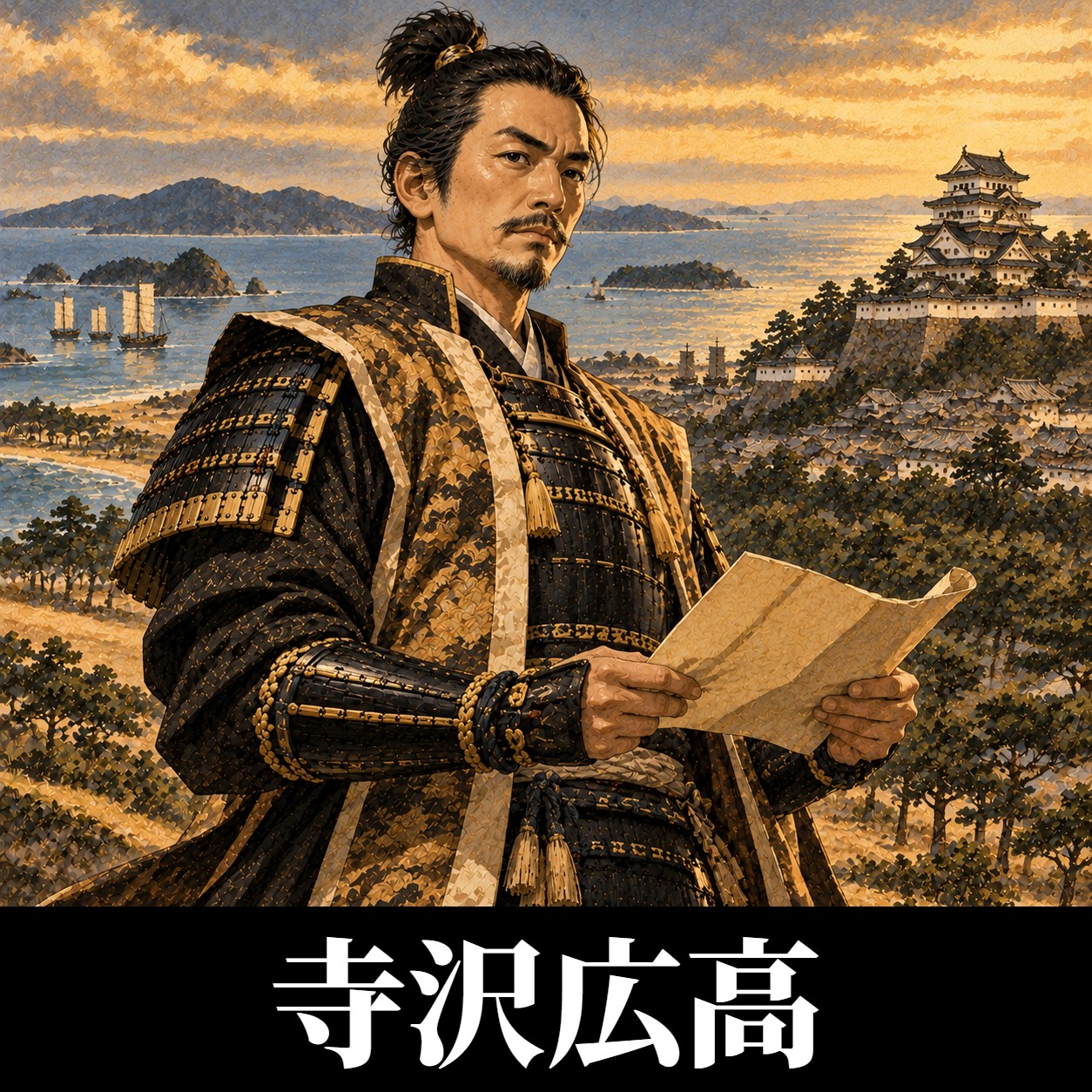 寺沢広高のイラスト(イメージ)