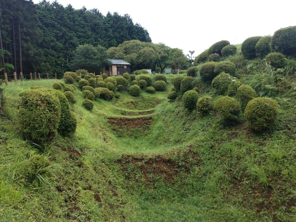 山中城跡の障子堀
